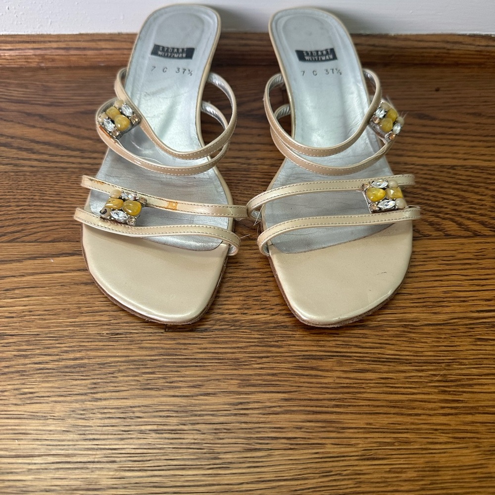 Stuart Weitzman Gold Heels